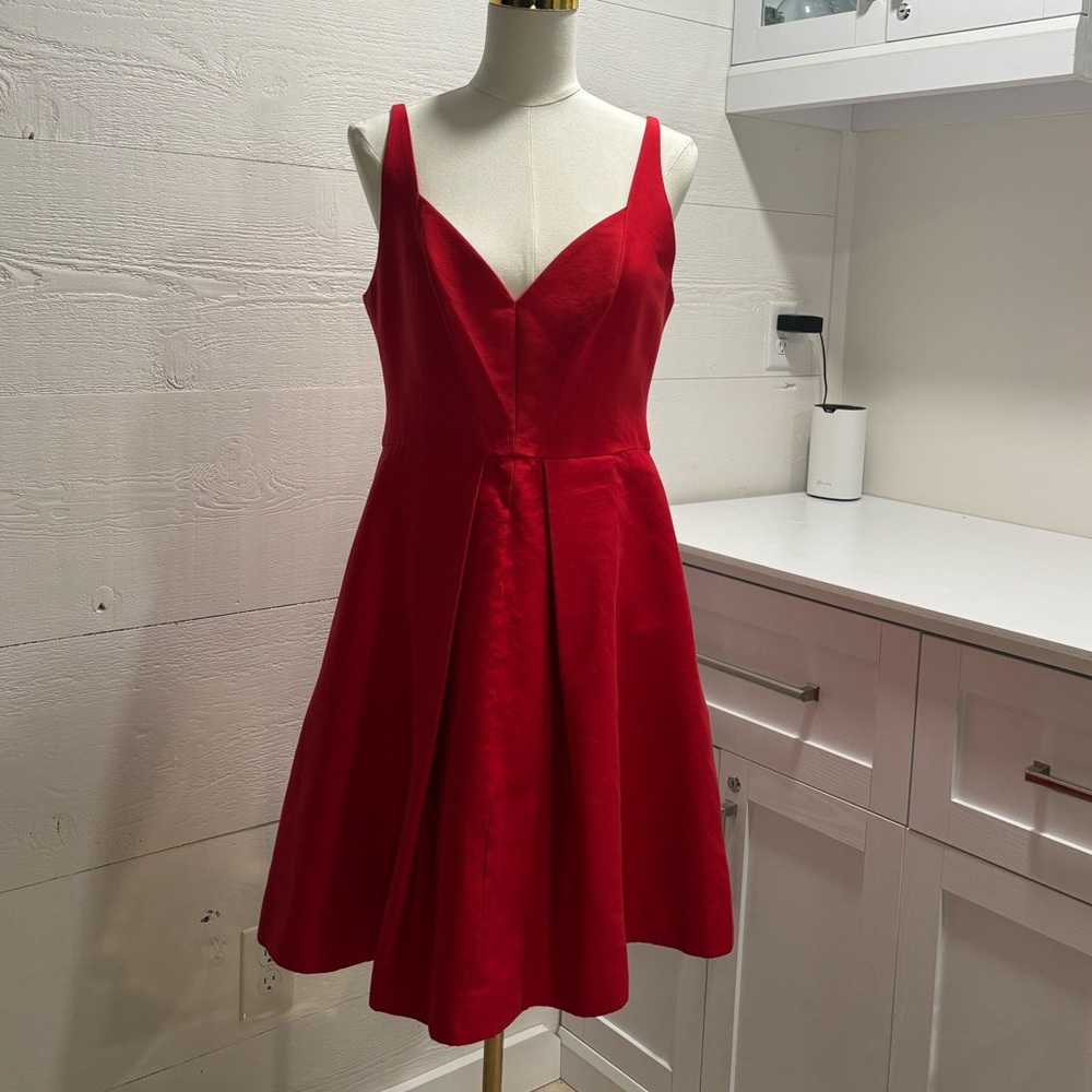 Halston Heritage Red Mini Dress